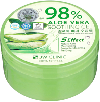Гель для тела 3W Clinic Aloe Vera Soothing Gel 98% универсальный (300мл) - 