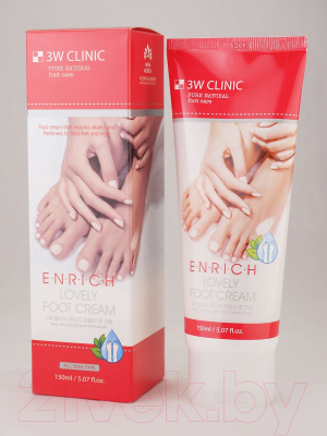 Крем для ног 3W Clinic Enrich Lovely Foot Treatment (150мл)