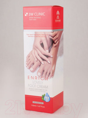 Крем для ног 3W Clinic Enrich Lovely Foot Treatment (150мл)