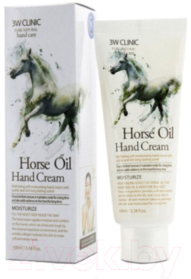 Крем для рук 3W Clinic Horse Oil Hand Cream увлажняющий (100мл)