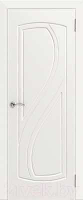 Дверь межкомнатная ЭСТЕЛЬ Грация ДГ 80x200 (белая эмаль)
