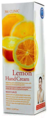 Крем для рук 3W Clinic Lemon Hand Cream увлажняющий (100мл)