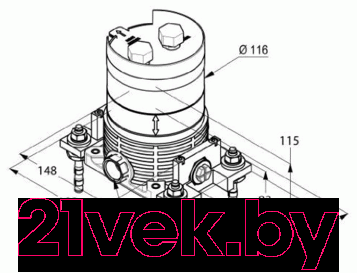 Встраиваемый механизм смесителя Kludi Flexx Boxx 88088