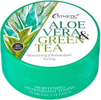 Патчи под глаза Esthetic House Aloe Vera&Green Tea Hydrogel Eye Patch (60шт) - 