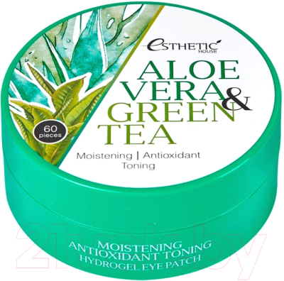 Патчи под глаза Esthetic House Aloe Vera&Green Tea Hydrogel Eye Patch (60шт)