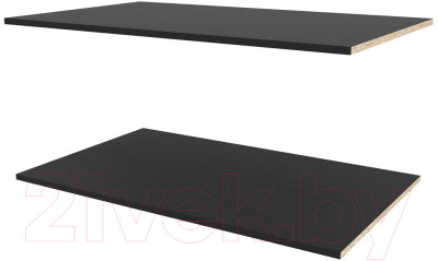 Комплект полок для корпусной мебели Глазов Оскар (100см, черный)