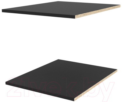 Комплект полок для корпусной мебели Глазов Оскар (50см, черный)