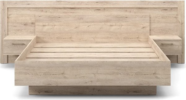 Двуспальная кровать MySTAR Вирджиния 100.1826 (дуб бонифаций)