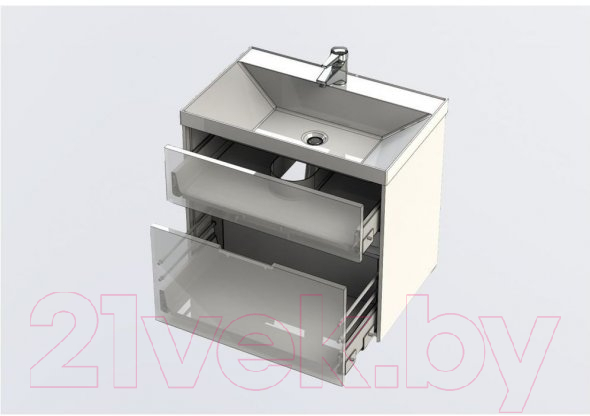 Тумба под умывальник Aquanet Латина 70 / 180032 (с 2 ящиками)