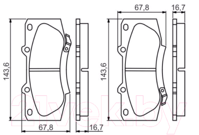 Тормозные колодки Bosch 0986495352