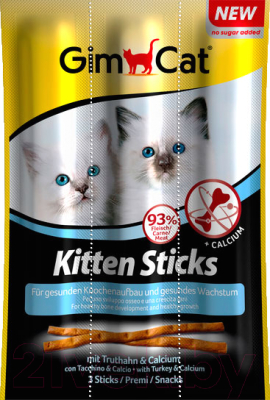 Лакомство для кошек GimCat Палочки с индейкой / 420448GC (9г)