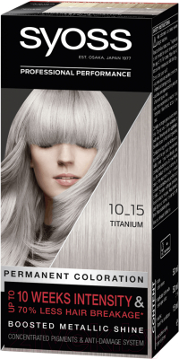 

Крем-краска для волос Syoss, Блонд, Permanent Coloration 10-15