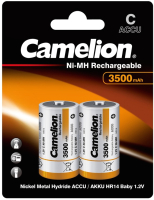 Комплект аккумуляторов Camelion C-3500mAh-BP2 NH (2шт) - 