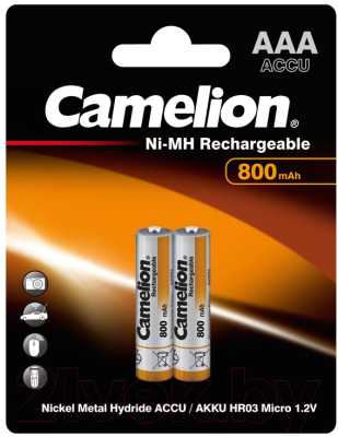 Комплект аккумуляторов Camelion NH-AAA 800BP2 (2шт)
