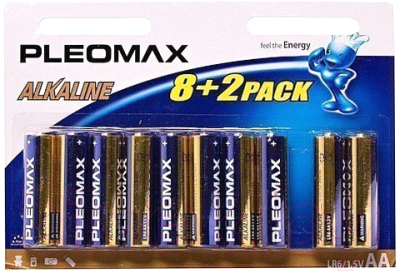 Батарейка Pleomax LR6 BL-8+2