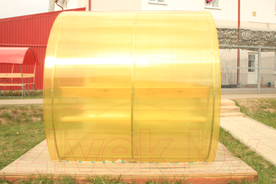 Беседка КомфортПром Пион 2м с покрытием (жёлтый)