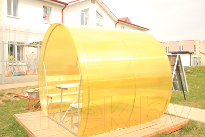 Беседка КомфортПром Пион 2м с покрытием (жёлтый)