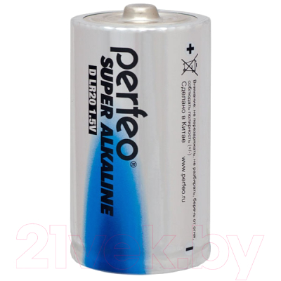 Комплект батареек Perfeo LR20/2BL Super Alkaline