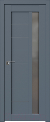 Дверь межкомнатная ProfilDoors 37U 60x200 (антрацит/стекло графит)