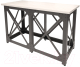 Барный стол Millwood Лофт Нельсон Л 180x80x120 (дуб белый Craft/металл черный) - 