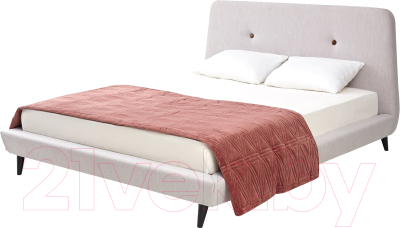 Двуспальная кровать Дамавер Sweet Tomas 160x200 / TMSST3 (ткань Stone 3)
