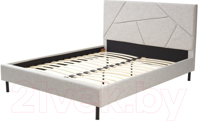 Двуспальная кровать Дамавер Sweet Valery 160x200 / VLRSTN (ткань Stone 1A)
