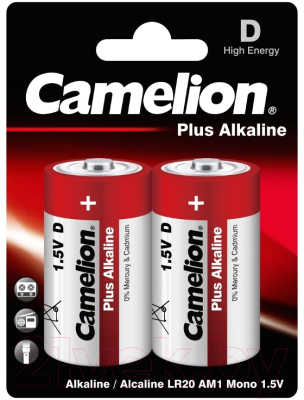 Комплект батареек Camelion LR20-BP2