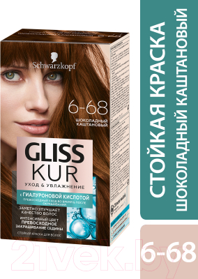 

Крем-краска для волос Gliss Kur, Шатен, Уход и увлажнение c гиалуроновой кислотой 6-68