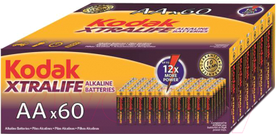 

Комплект батареек Kodak, LR6-60 (4S) Colour Box XTRALIFE (KAA-60/Б0029222)