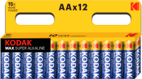 Комплект батареек Kodak Max LR6 BL-12 (Б0008961) - 