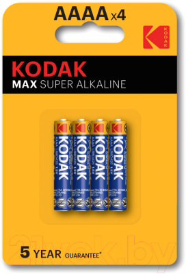 Комплект батареек Kodak MAX LR61-4BL (K4A-4/Б0046504)