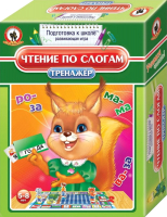 

Развивающая игра Русский стиль, Тренажер. Чтение по слогам / 03407