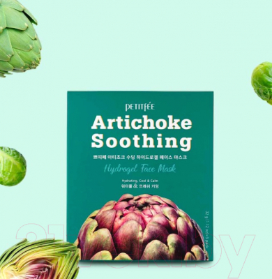 Набор масок для лица Petitfee Artichoke Soothing Hydrogel Face Mask (5шт)