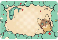 

Коврик под миску Triol, Кошечка / 30211009