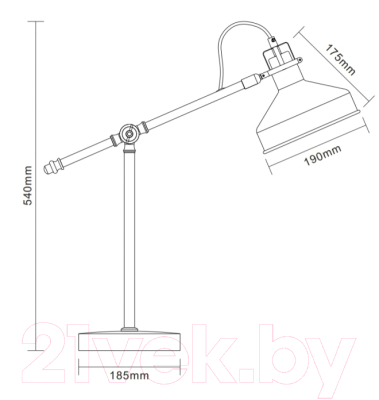 Настольная лампа Camelion KD-425 С73 / 13015 (серый/медь)