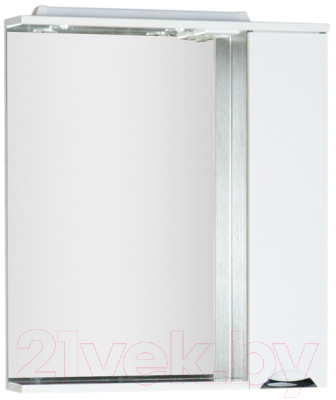Шкаф с зеркалом для ванной Aquanet Гретта 90 / 173993 (венге/белый)