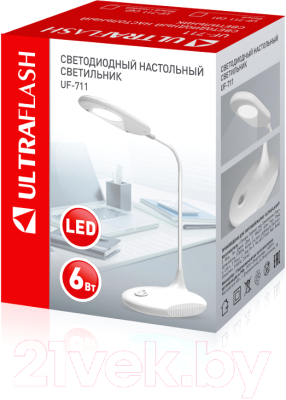 Настольная лампа Ultraflash UF-711 С01 / 13779 (белый)