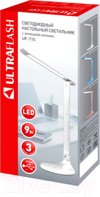 Настольная лампа Ultraflash UF-715 С01 / 13786 (белый)