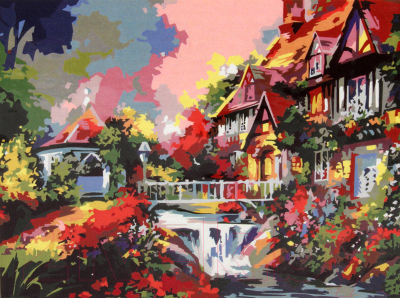 

Набор для творчества РЫЖИЙ КОТ, Домик у реки / Х-7838