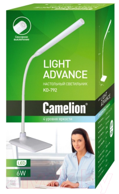 Настольная лампа Camelion KD-792 C01 / 12488 (белый)