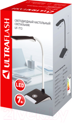 Настольная лампа Ultraflash UF-713 C08 / 13781 (серый)