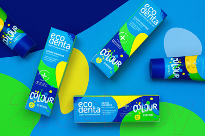 Зубная паста Ecodenta Cavity Fighting Colour Surprise Kids Toothpaste 6+ (75мл)