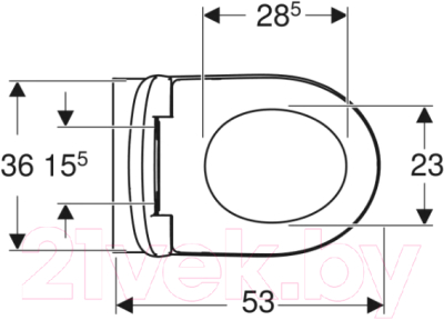 Унитаз подвесной Geberit Renova T54 Rimfree 500.800.00.1