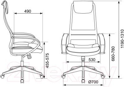 Купить Кресло офисное Бюрократ CH-608 TW-01 TW-11  