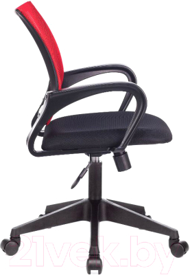 Кресло офисное Бюрократ CH-695N/R/TW-11 (сетка красный/черный, TW-35N/TW-11)