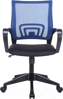 Кресло офисное Бюрократ CH-695N/BL/TW-11 (сетка синий/черный, TW-05/TW-11)
