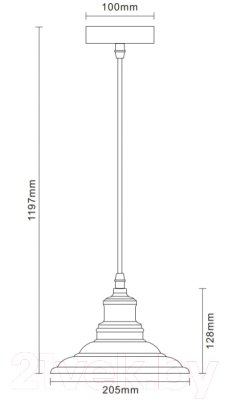 Потолочный светильник Camelion PL-600 C67 / 13414 (черный+старинная медь)