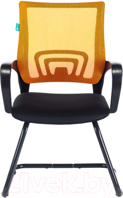 Кресло офисное Бюрократ CH-695N-AV/OR/TW-11 (на полозьях, оранжевый/черный, TW-38-3 TW-11)