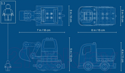 Конструктор Lego Duplo Грузовик и гусеничный экскаватор 10931