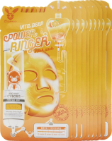 Набор масок для лица Elizavecca Vita Deep Power Ringer Mask Pack тканевые (10шт) - 